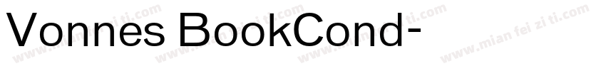 Vonnes BookCond字体转换